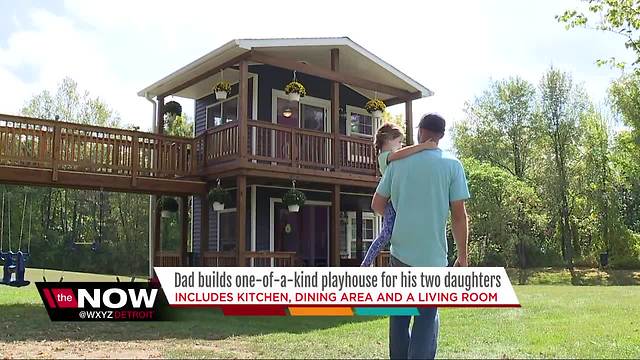 Dad builds one-of-a-kind playhouse