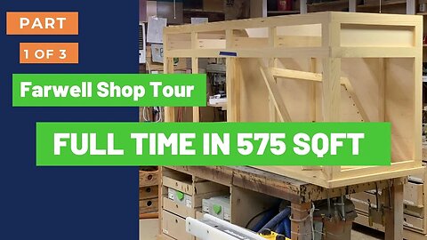 Farewell Shop Tour Part 1 - Full-Time Income in a 575 Square-Foot Two-Car Garage Shop