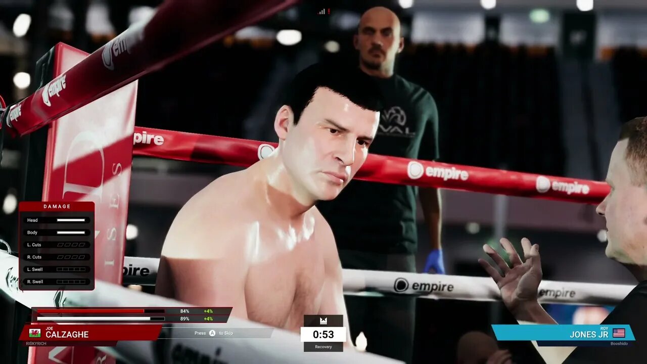 Undisputed Boxing Online Ranked Gameplay Joe Calzaghe vs Roy Jones Jr. 4 (Chasing Platinum 1)