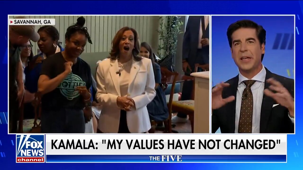 Jesse Watters - Kamala Harris on flip-flop, “My values have not changed”