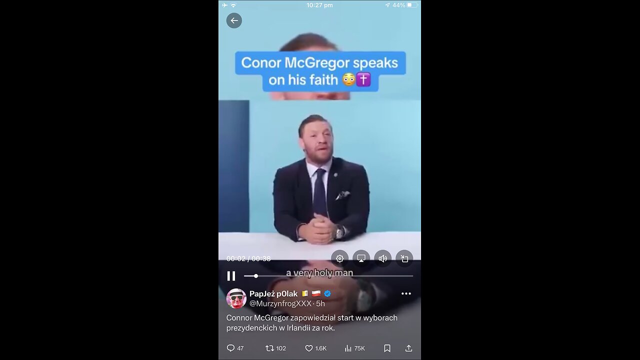 Conor McGregor Irish catholic Saint Michael ArchAngel