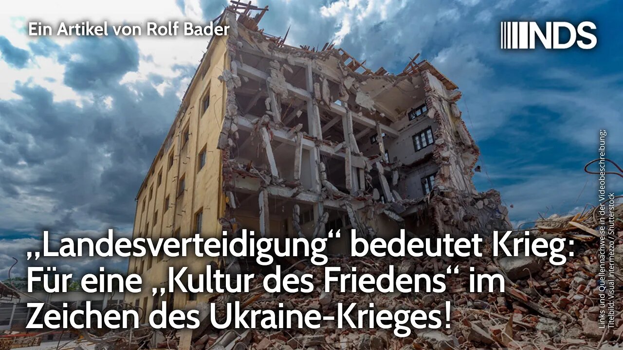 „Landesverteidigung“ bedeutet Krieg: Für eine „Kultur des Friedens“ im Zeichen des Ukraine-Krieges!