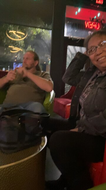 Surprise guest to my husbands gig