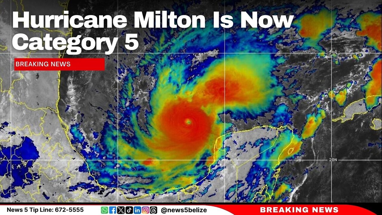 Hurricane Milton Cat 5 On The Way To Tampa (The Lords Judgement Continues)