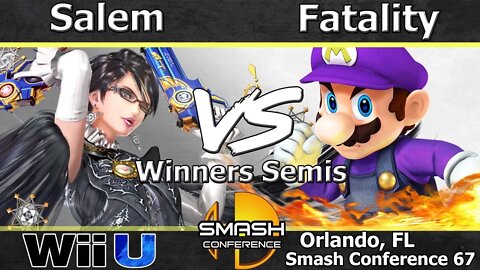 CT|Salem (Bayonetta) vs. Fatality (Mario & C. Falcon) - Wii U Winners Semis - SC:67
