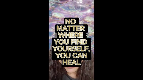 You can heal