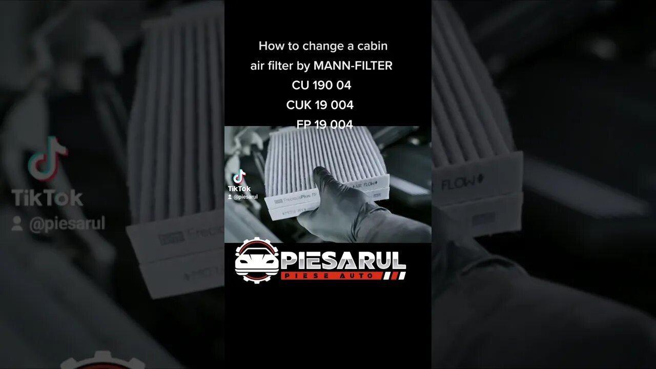 #How to #change a #cabin #air #filter by #MANN-FILTER #CU19004 #CUK19004 #FP19004 #piesarul