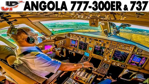 Angola Boeing 777-300ER & 737 Cockpit Across Africa & Europe