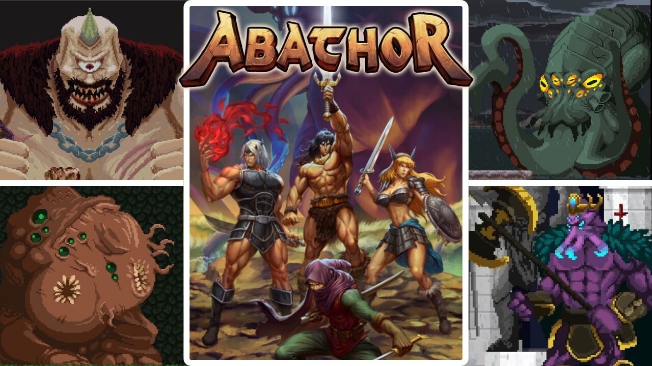 Abathor - All Bosses + Normal Ending