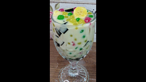 Jelly Fruit Milk Drink