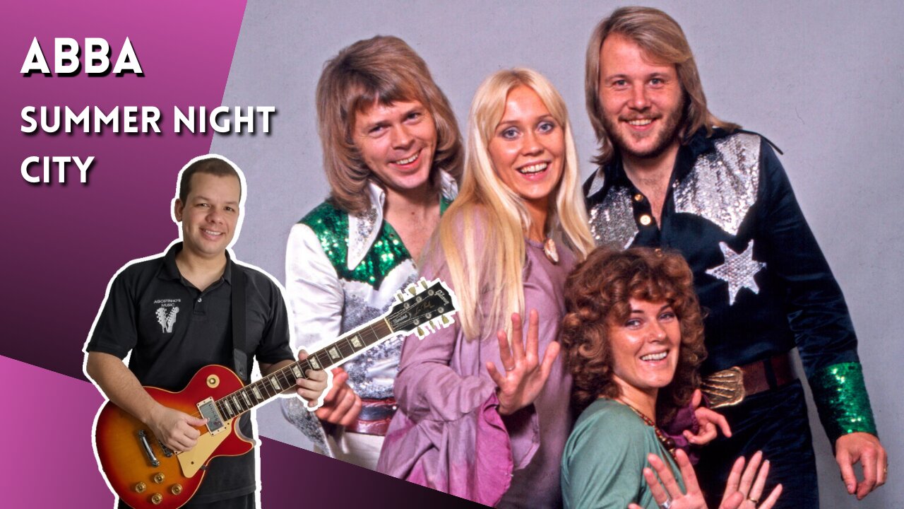 Como tocar SUMMER NIGHT CITY (Abba) - Aula Completa + PDF