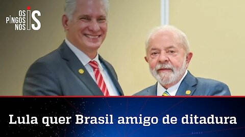 Lula se encontra com ditador de Cuba e fala em retomar relações