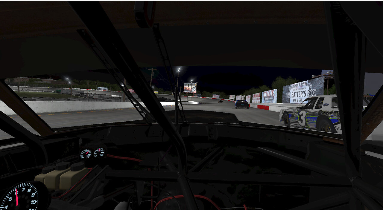 In-car cam Street Stocks at Nashville Fairgrounds on iRacing