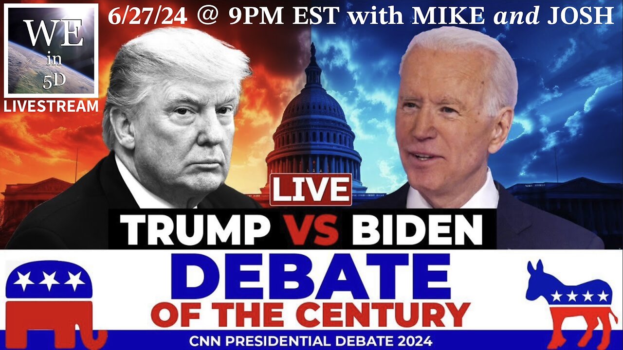 WATCH PARTY for the Debate of The Century: Mike and Josh React LIVE to the Trump/Biden Show, Thursday 6/27/24 @ 9PM!