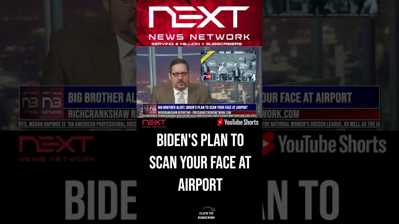 Big Brother Alert: Biden's Plan to Scan Your Face at Airport #shorts