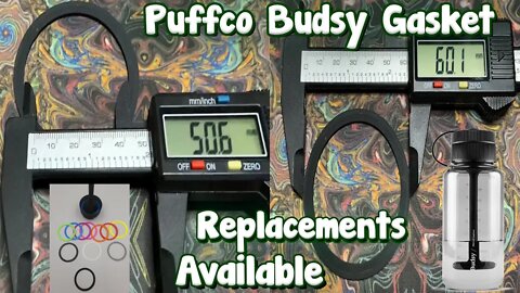 Puffco Budsy Gasket Measurements & Replacements Available in 10 Colors @ Puffbros Etsy Page