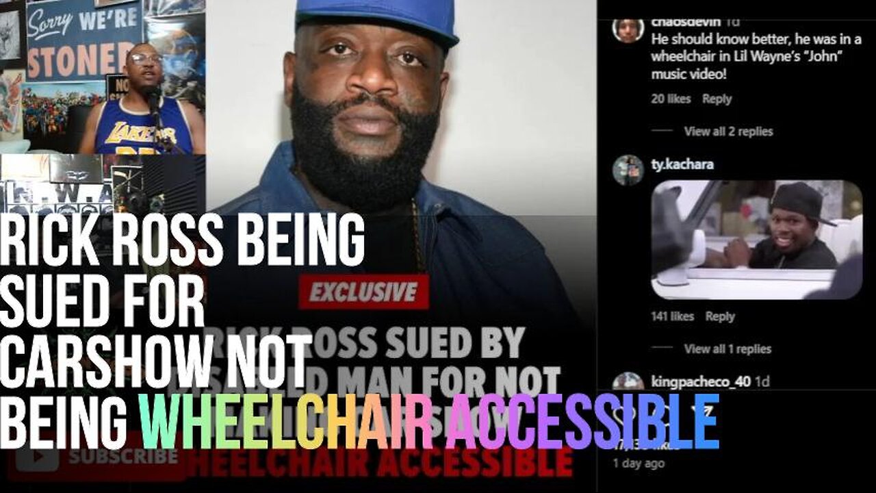 Rick Ross being sued for carshow not being wheelchair accessible