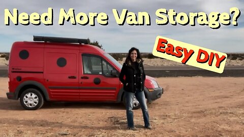 VanLife | How to double your storage in a small van with minimal tools/ skills + new ventilation