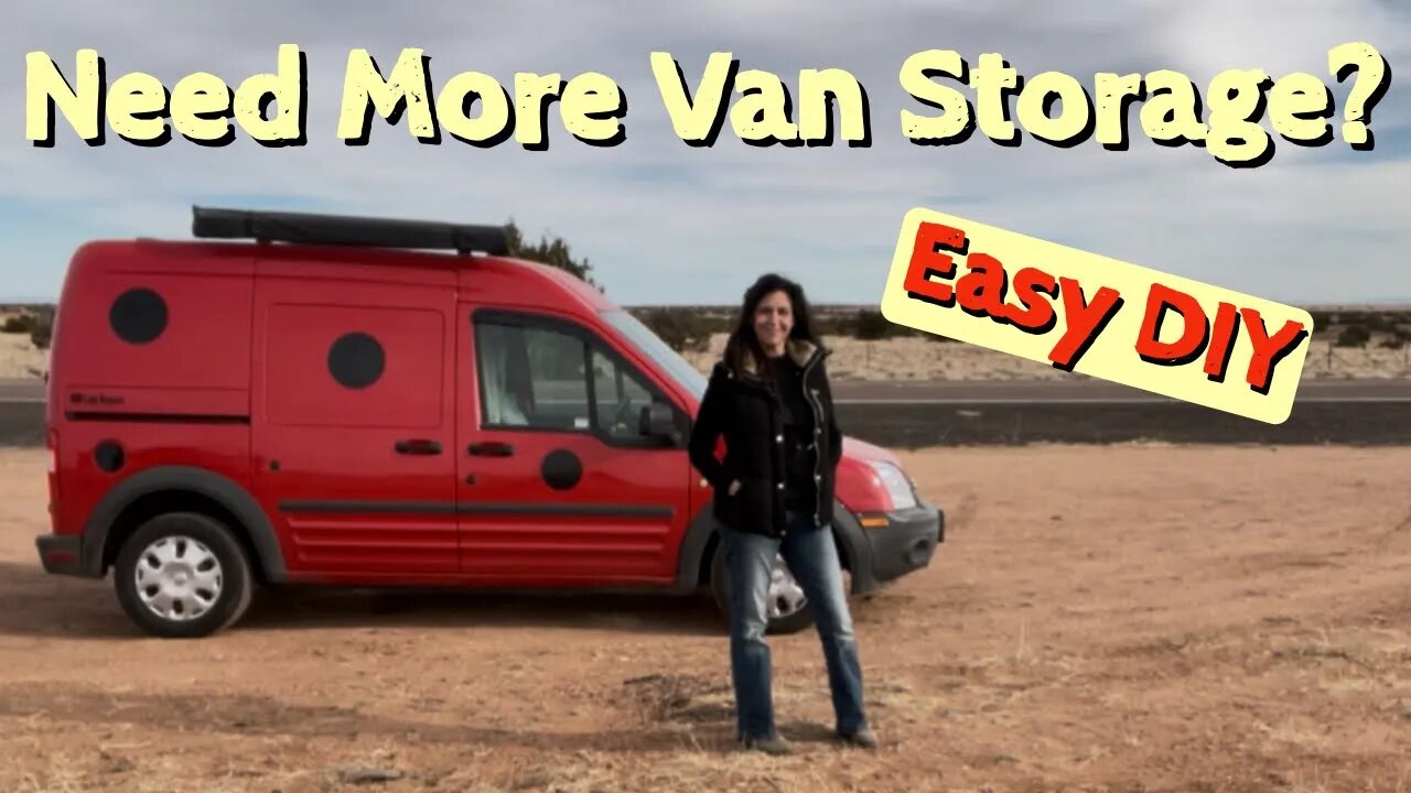 VanLife | How to double your storage in a small van with minimal tools/ skills + new ventilation