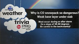 Weather trivia: Snowpack and avalanches