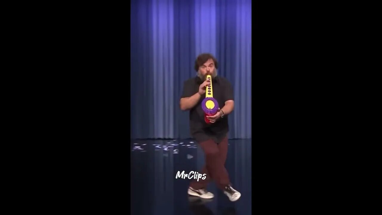 Jack Black Performs His Legendary Sax-A-Boom