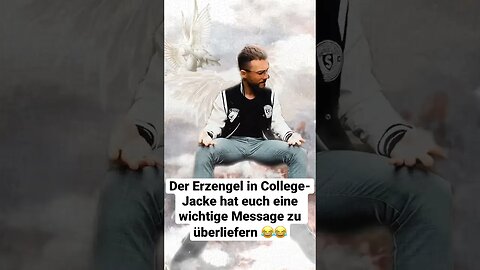 Der Erzengel in Collegejacke 😂😂😂 Hayda‘s neuer Song „Asche & Rauch“ OUT NOW 😉