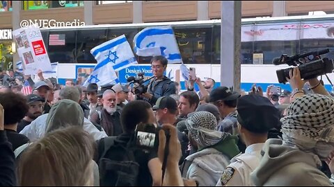 Pro-Palestine And Pro-Israel Protesters Face Off In NYC