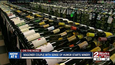 Wagoner couple with sense of humor start winery