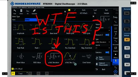 EEVblog #1223 - Oscilloscope Standard Deviation Noise Measurement