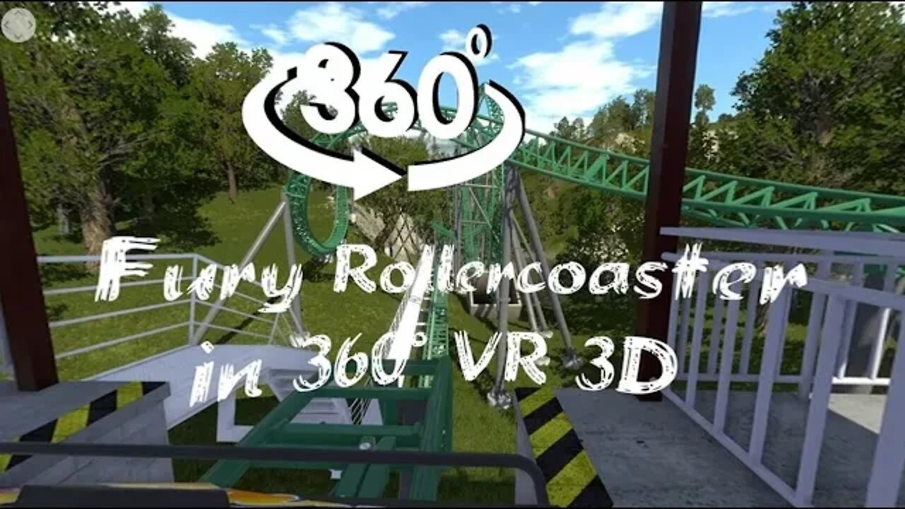 Fury I Roller Coaster [NoLimits2] [8K] [VR-Look-around 3D]