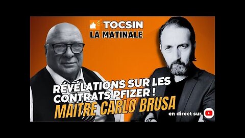 Révélations sur les contrats Pfizer ! - Carlo Brusa