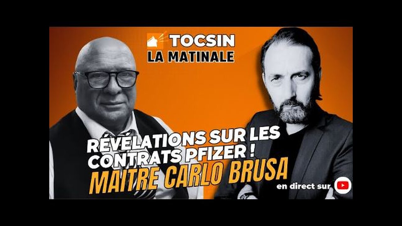 Révélations sur les contrats Pfizer ! - Carlo Brusa