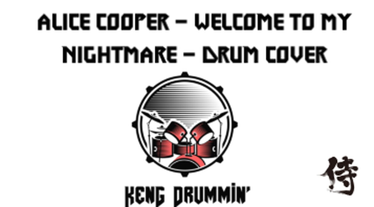 Alice Cooper - Welcome To My Nightmare Drum Cover KenG Samurai