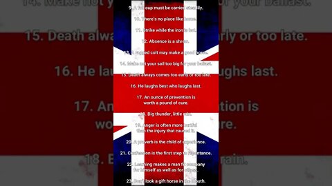 English Proverbs United Kingdom #shorts #shortsproverbs