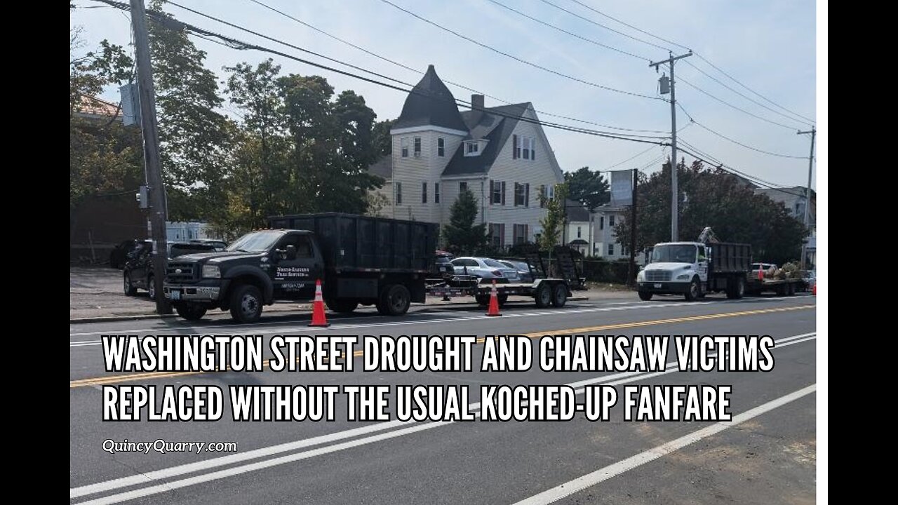 Washington Street Drought And Chainsaw Victims Replaced Without The Usual Koched-up Fanfare