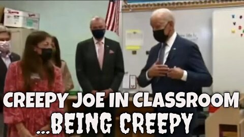 Creepy Joe visits a classroom