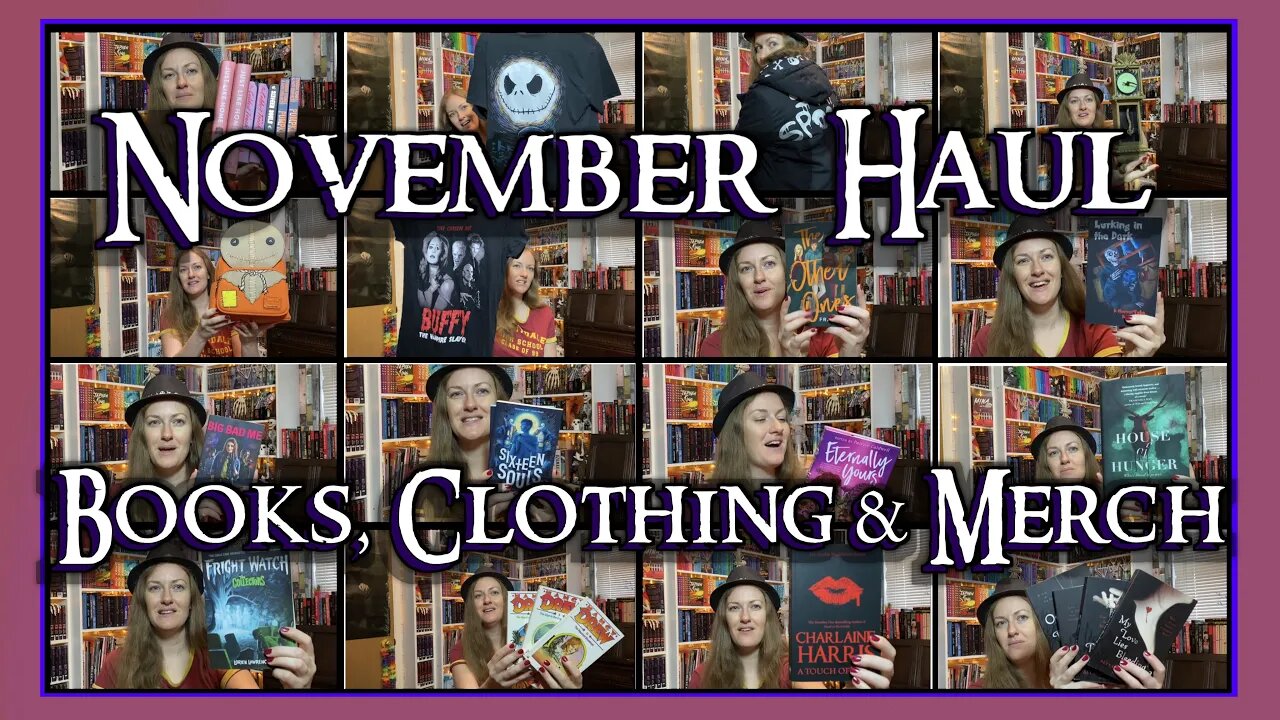 BOOK GIVEAWAY & HAUL ~ November haul: books, clothing & Disney merch + 4 book international giveaway