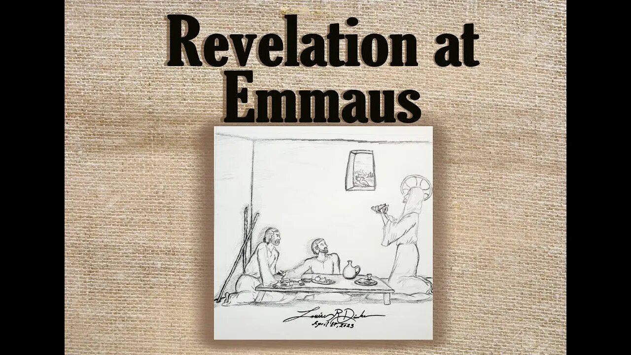 Revelation at Emmaus - Twitch Art Stream