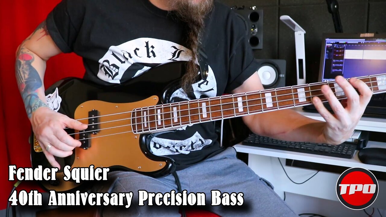 Bass Setup - Fender Squier 40th Anniversary Precision Bass, Vintage Edition (Pszezter Studio)