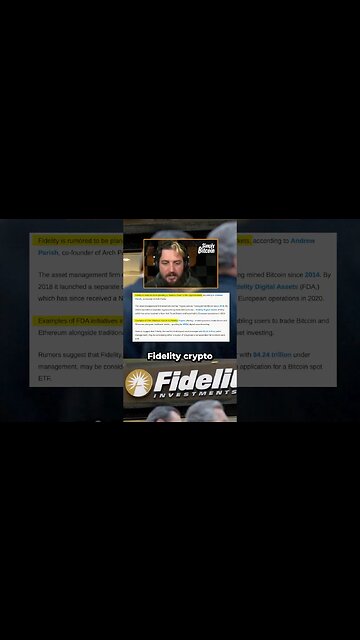 Fidelity Crypto to enable people to place Bitcoin in 401(k)s #bitcoin #crypto #shorts