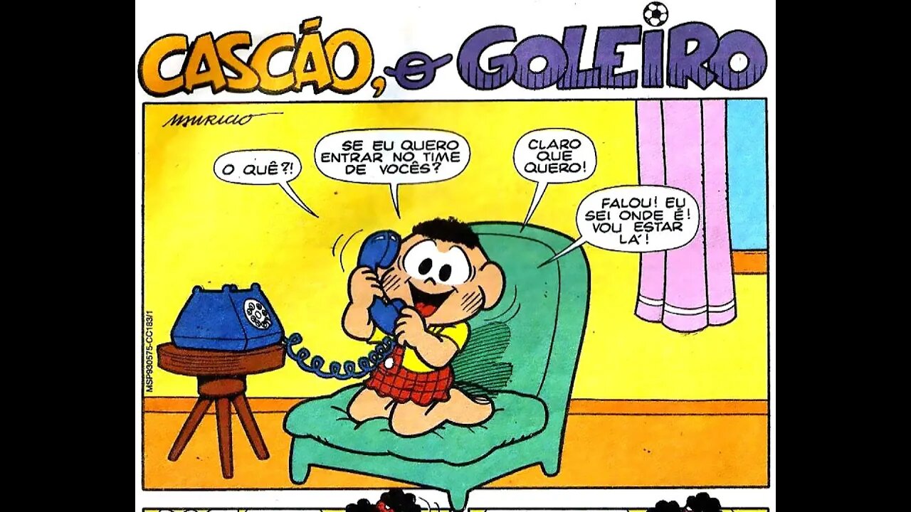 Cascão, o goleiro | Gibis do Rapha 2
