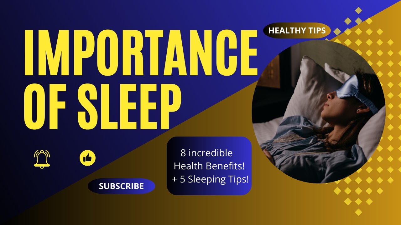 The Importance of Sleep: 8 incredible reasons why sleep is your superpower | + 5 Sleeping Tips!🌙💤