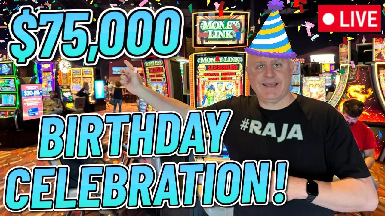 🎉 CELEBRATING MY BIRTHDAY IN RENO W/ $75,000 LIVE HIGH LIMIT SLOT PLAY! 🎈