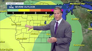 Warm and humid with a chance for thunderstorms Thursday