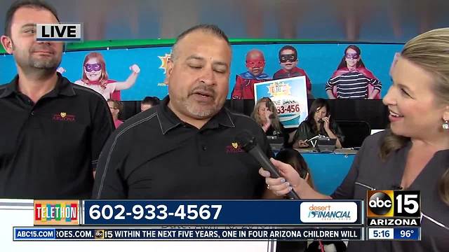 Iron Doors Arizona makes donation to Phoenix Children's Hospital Telethon hosted by ABC15