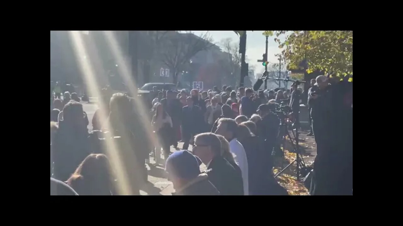 12/1/21 Richard Citizen Journalist in DC- Supreme Court-Liberty Univ. Coming In- 21 Buses Strong!!