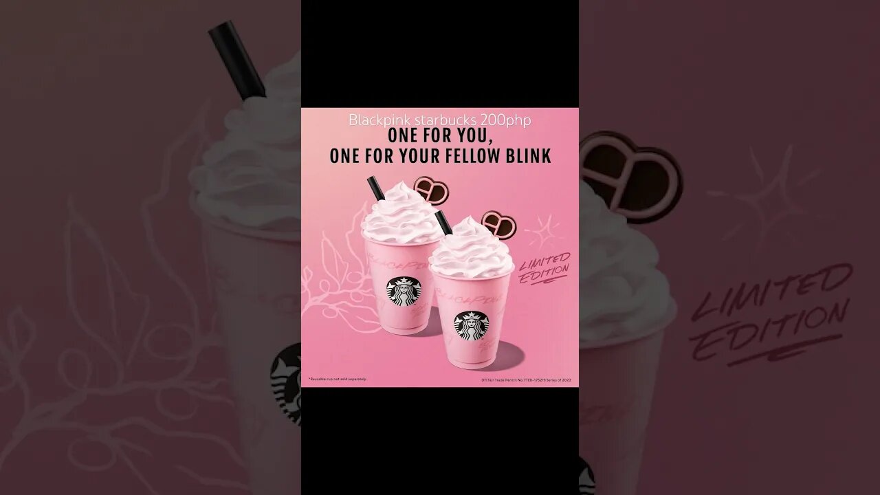order now your blackpink starbucks for 200php