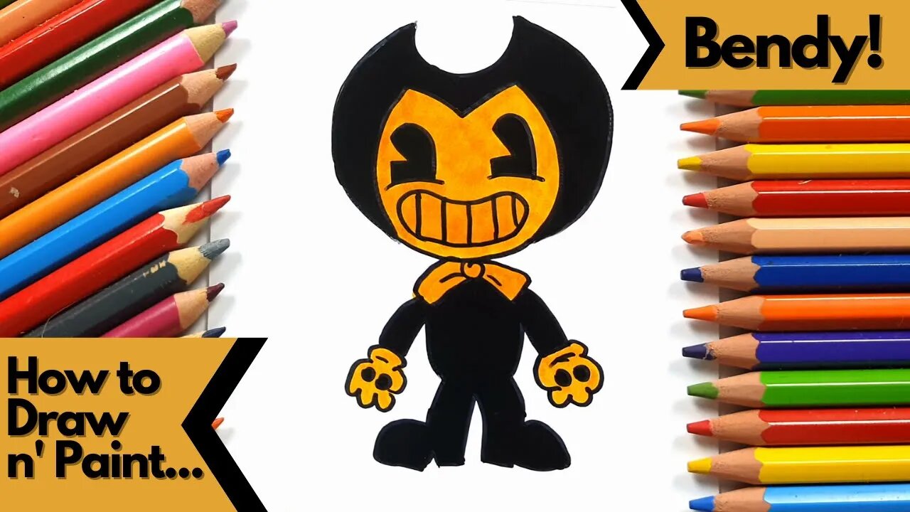 How to draw and paint Bendy and the Ink Machine