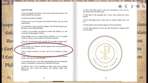 The Book of Galatians: Original and unedited since 144 A.D.