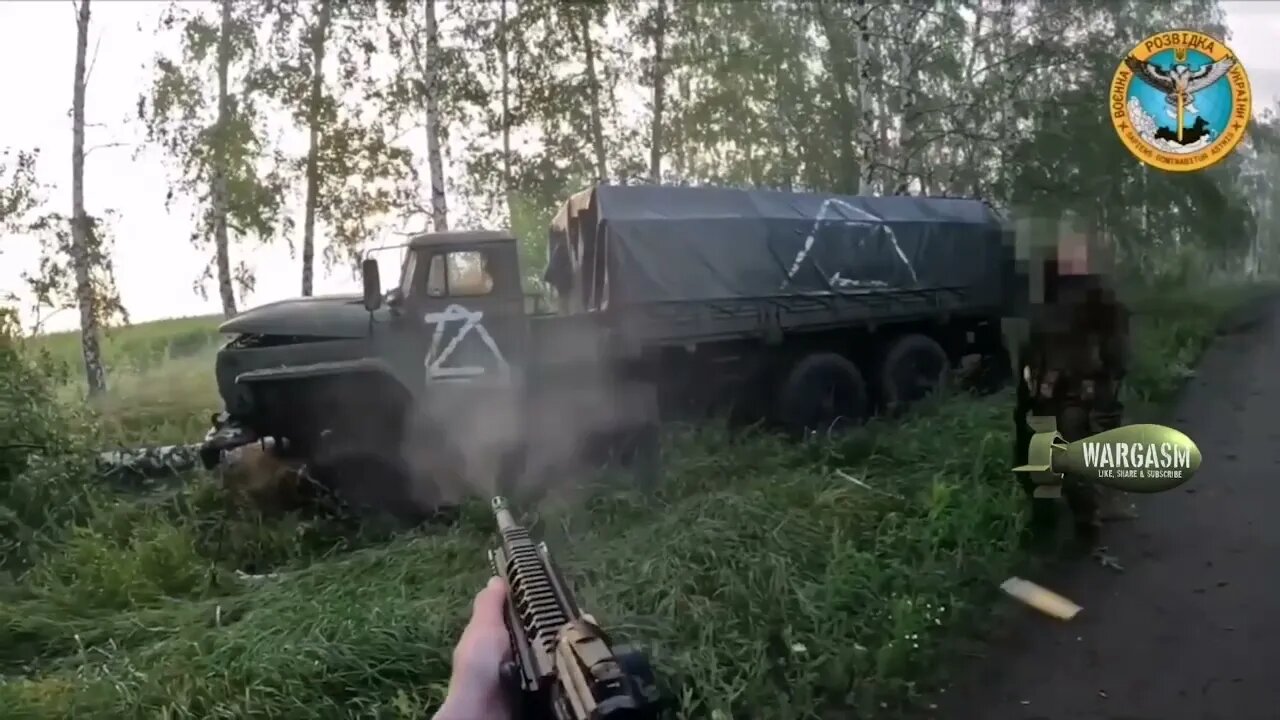 Ukrainian sabotage group open fire on Russian supply truck in Belgorod